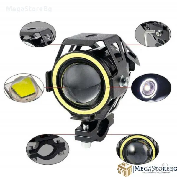 Халоген диоден за мотоциклет - 2566, снимка 1