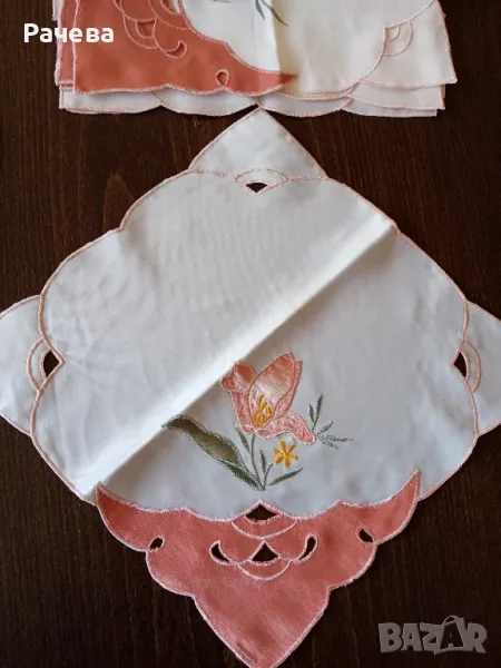Шест текстлни салфетки , снимка 1