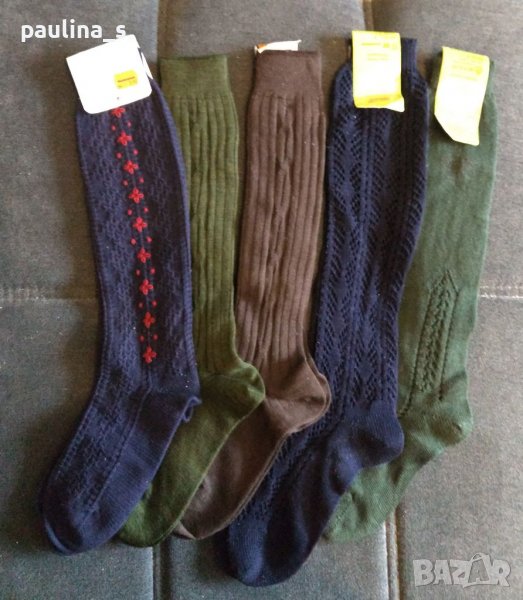 Чорапи тип калцуни до коляното / wool / cotton, снимка 1