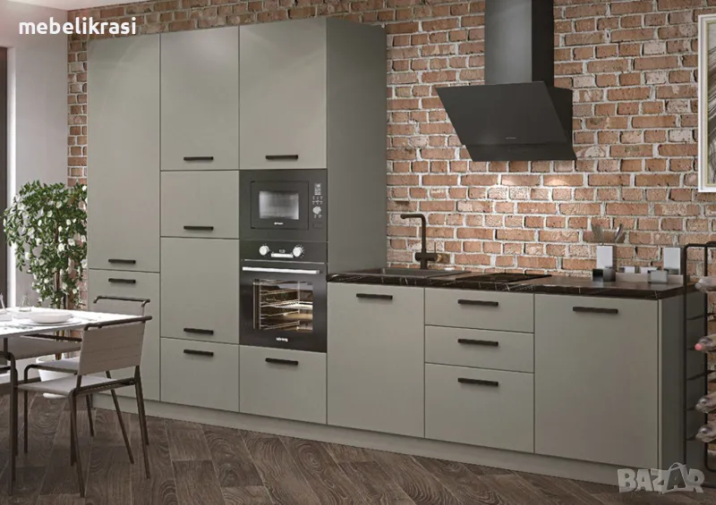  Кухня МДФ Мат- 362см., снимка 1