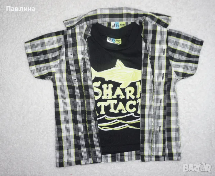 Лятни Ризка и Потник за Момче Al & Ray- 12-18м, снимка 1