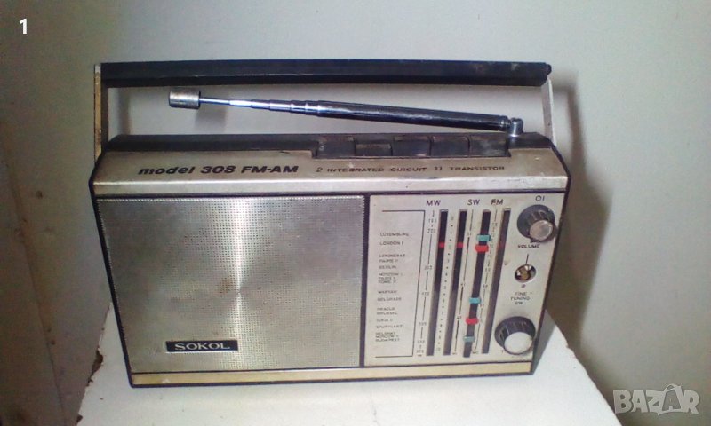 Ретро радио Сокол 308, снимка 1