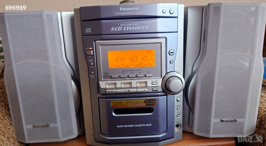 Panasonic SA-PM11 AM/FM 5 CD чейнджър !, снимка 1