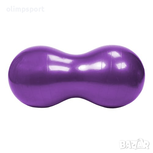 Топка ролер (физиорол) - издължена топка за аеробика, пилатес, гимнастика, особено подходяща за стре, снимка 1