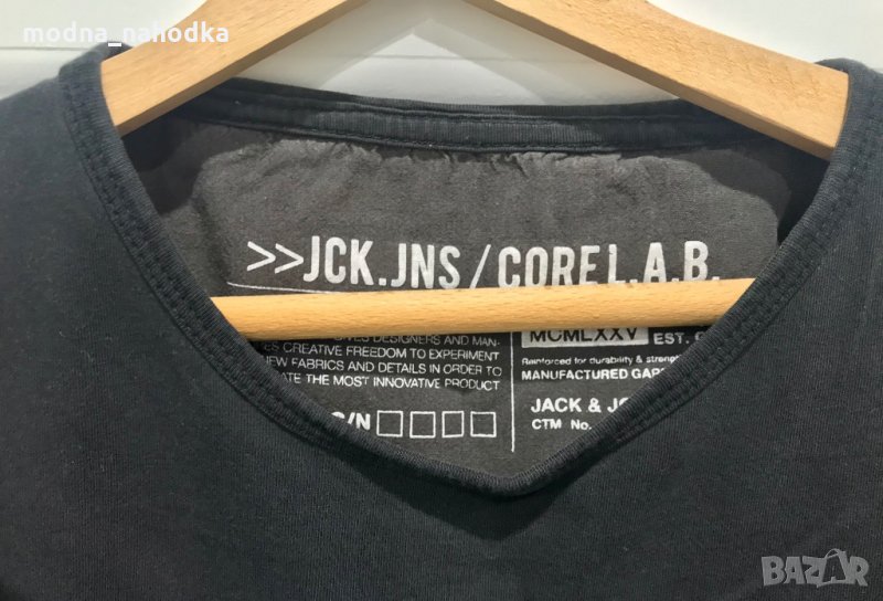 Черна тениска Jack and Jones, снимка 1