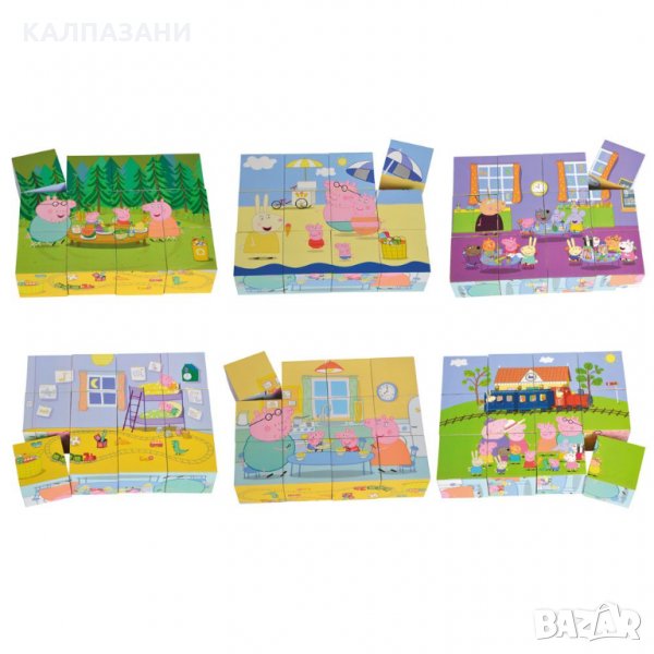 Peppa Pig Дървени кубчета 109265708, снимка 1
