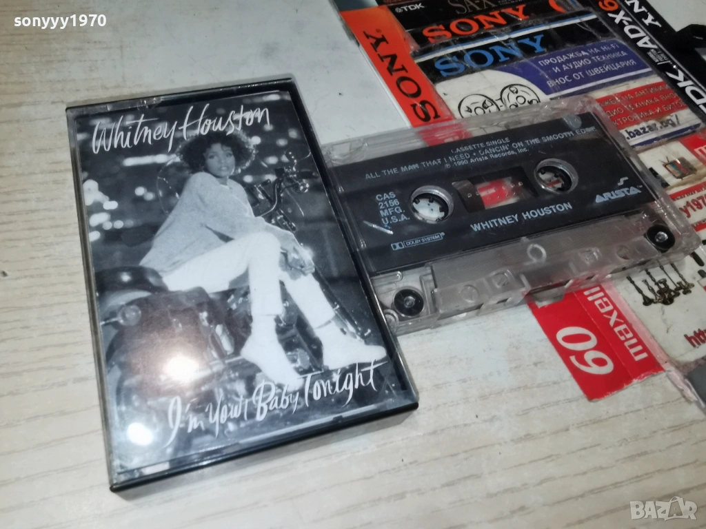 whitney houston U.S.A. original tape 2401262308, снимка 1