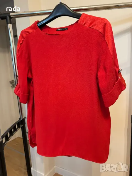 Елегантна червена блуза, снимка 1