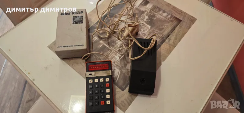 КАЛКУЛАТОР - ЕЛКА 103P - СТАРА - РЯДКА-пълен комплект, снимка 1