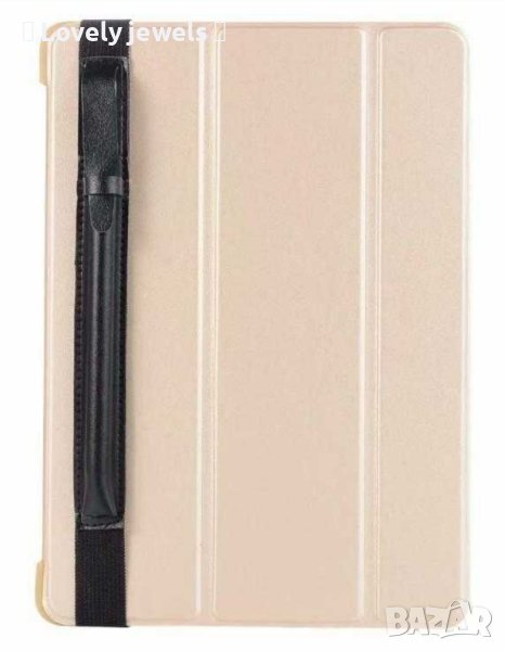 Кожен калъф с лента за iPad Apple pencil stylus , снимка 1
