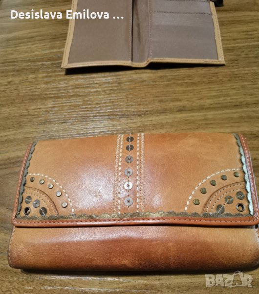 Ръчно изработено портмоне от 100 %телешка кожа , снимка 1
