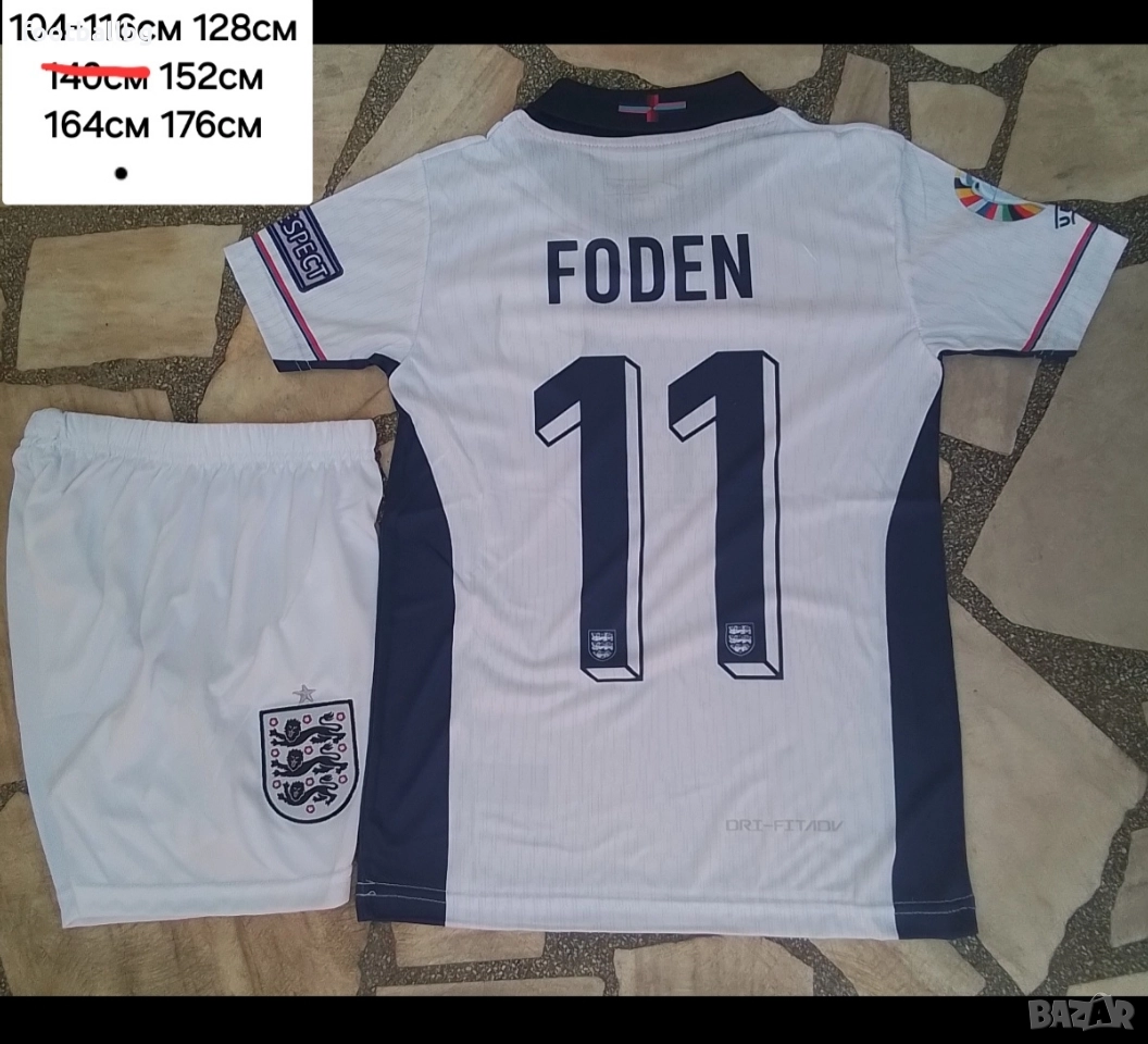 Детско юношески футболни екипи ❤️⚽️ FODEN 11 BELLINGHAM 10 KANE 9, снимка 1