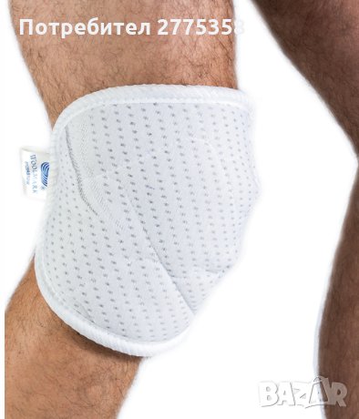 Наколенка от мериносова вълна със сребро и магнити, снимка 1