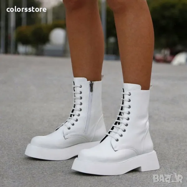 Равни боти - бяла кожа - RB1, снимка 1