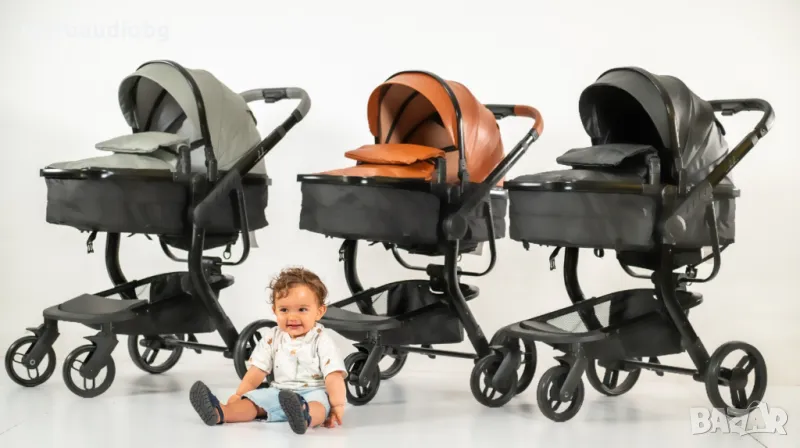Бебешка количка Bubu 2в1 в 3 цвята, снимка 1