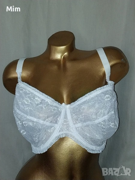 M&S 95 G Бял дантелен сутиен, снимка 1