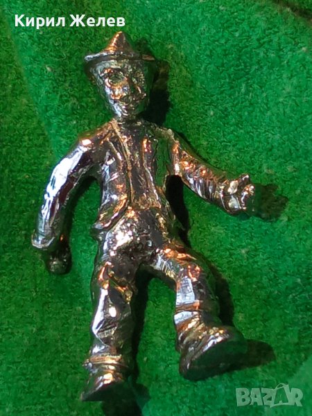 ОЛОВНА ФИГУРКА ЧОВЕЧЕ ПИЯНИЦА МЕТАЛНА СТАТУЕТКА за КОЛЕКЦИЯ ХУДОЖЕСТВЕНА МАЙСТОРСКА РАБОТА 24833, снимка 1