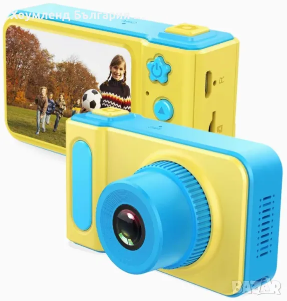 Детски истински цифров фотоапарат с HD заснемане с ПОДАРЪК карта памет, снимка 1