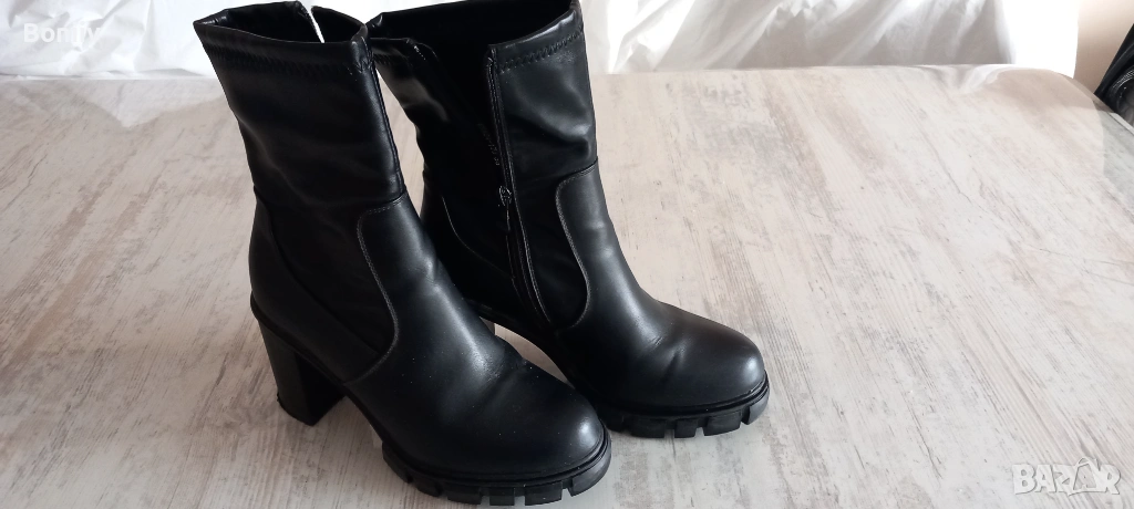 Дамски боти на висок ток №36, снимка 1