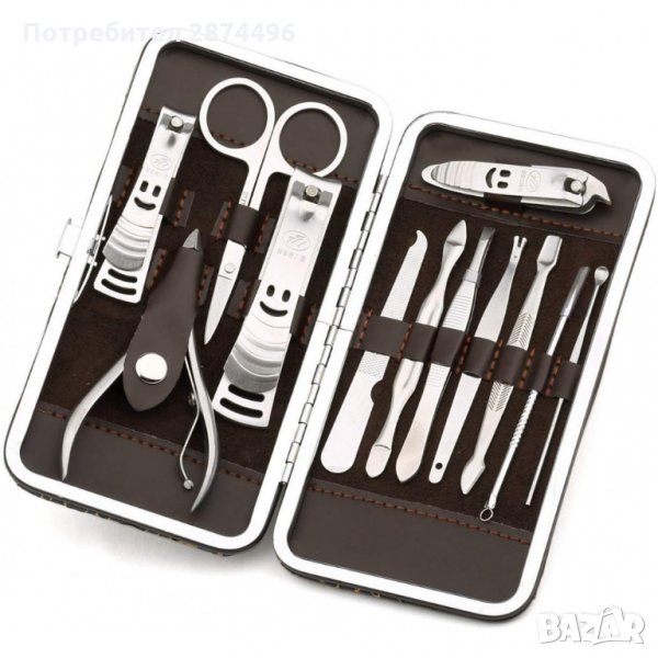 комплект за маникюр и педикюр в стилен органайзер 339, снимка 1