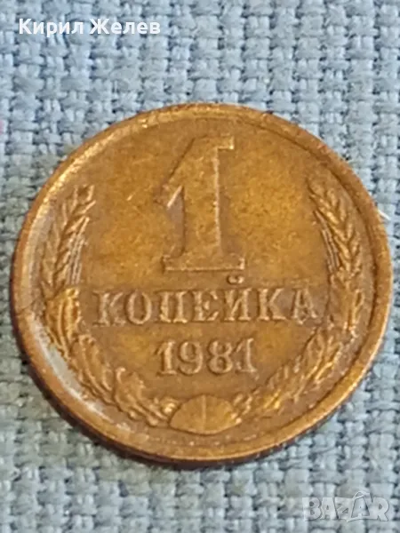 Стара монета 1 копейка 1981г. СССР рядка за КОЛЕКЦИЯ ДЕКОРАЦИЯ 18049, снимка 1