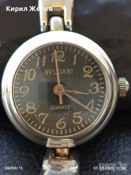 Стилен дизайн дамски часовник BVLGARI QUARTZ фин 33235, снимка 1