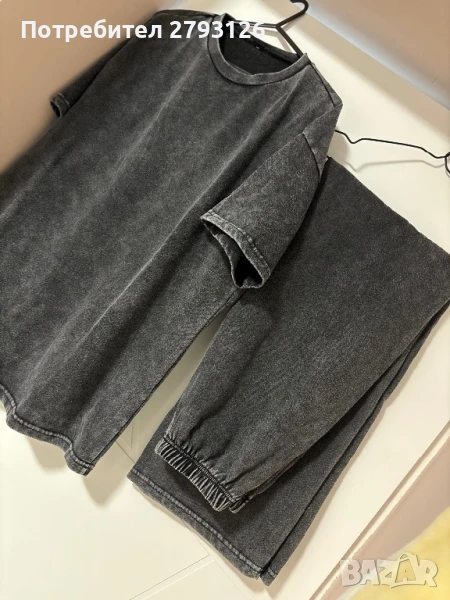 Сив дамски комплект , снимка 1