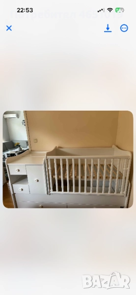 Бебешко легло/кошара 3 в 1 , снимка 1