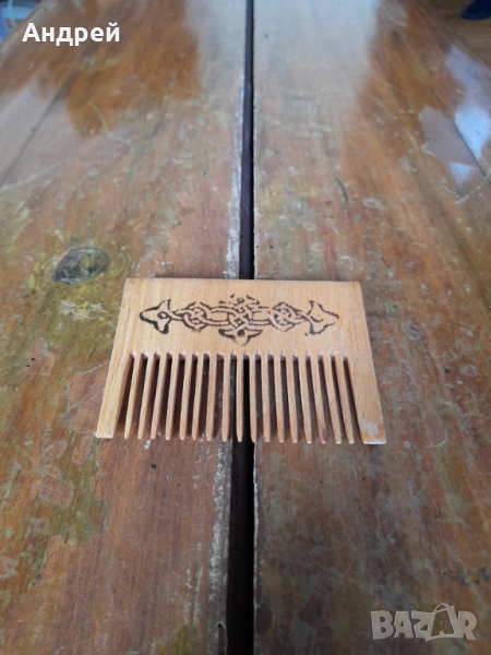 Стар дървен гребен #4, снимка 1