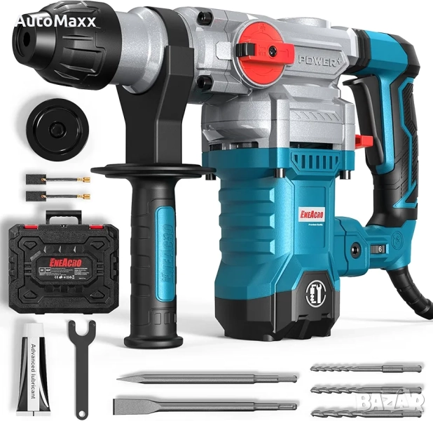 ENEACRO SDS-Plus Перфоратор, 1500 W 6 Джаула, къртач с променлива скорост 0-920 об/мин с 4 функции , снимка 1