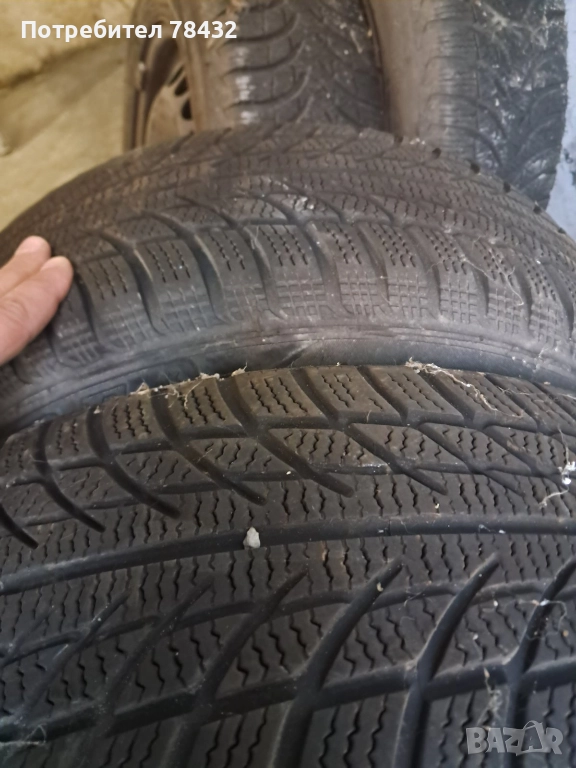 Зимни гуми с джанти 185/60/14 - 2 бр, снимка 1