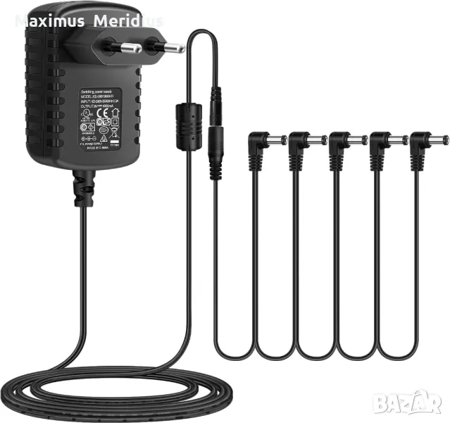 Адаптер с разклонител за педали и китара ефекти 9V , снимка 1