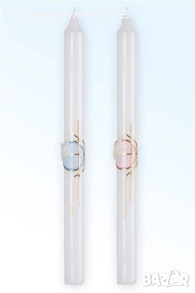 О'Candles Ритуална Бутикова Свещ За Кръщене, Сватба, Причастие, снимка 1