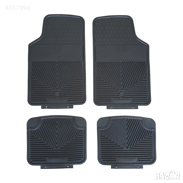 Гумени стелки универсални черни 3007, 4бр./к-т, снимка 1