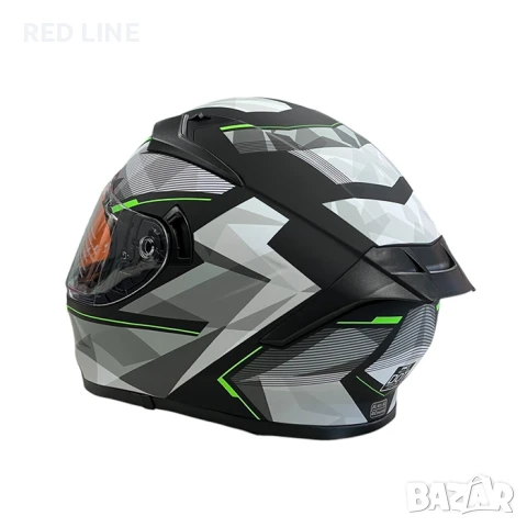 Каска за мотор WLT Matt Black Green, снимка 5 - Аксесоари и консумативи - 50809631