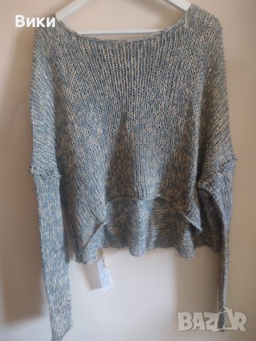 Ръчно плетена спорно елегантна лятна блуза, снимка 7 - Блузи с дълъг ръкав и пуловери - 41402601