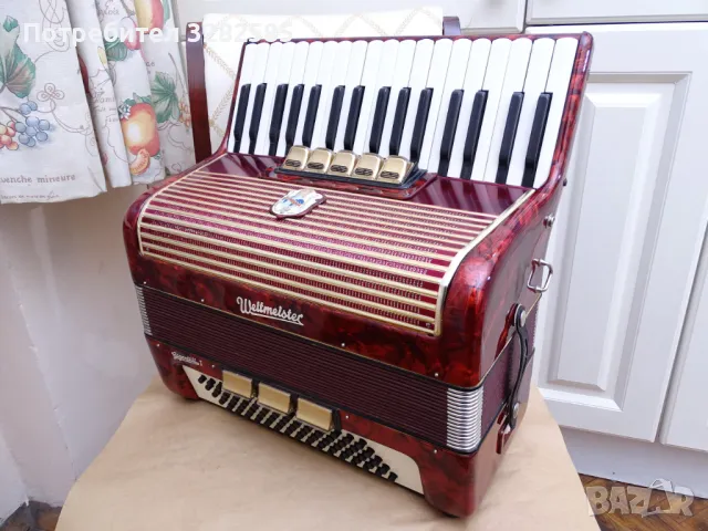 Акордеон Велтмайстер Гигантили 80 баса, снимка 8 - Акордеони - 48137211
