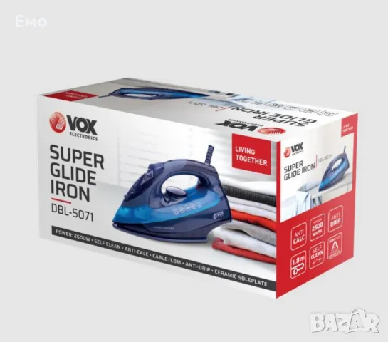 Парна ютия  - 2600W мощност, керамична плоча и висока ефективност, снимка 2 - Ютии - 47892774