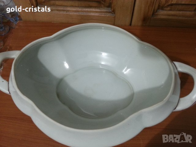 Стар български порцелан супник, снимка 7 - Антикварни и старинни предмети - 35871225