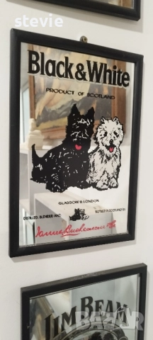 Рекламно огледало на уиски Jeam Beam , снимка 5 - Картини - 52335110