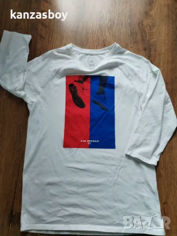 NIKE Jordan - страхотна мъжка блуза 7/8 ръкав М, снимка 6 - Блузи - 49496934