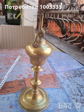 Стара газена бронзова лампа , снимка 5 - Други ценни предмети - 49370517