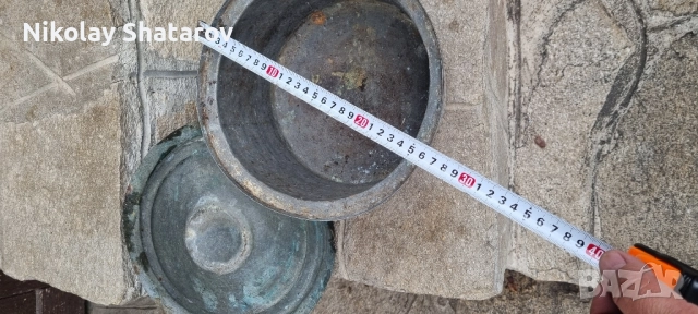 Стара медна тенджера, снимка 5 - Антикварни и старинни предмети - 51862726