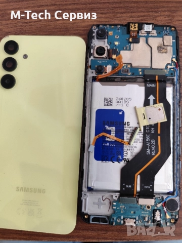 SAMSUNG A15 A155F 2 части Батерия кабел среден борд слушалка бутони звънец