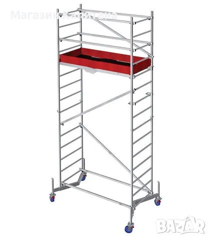 Алуминиево скеле ПОД НАЕМ 5,35м. работна височина, снимка 2 - Други машини и части - 48797361