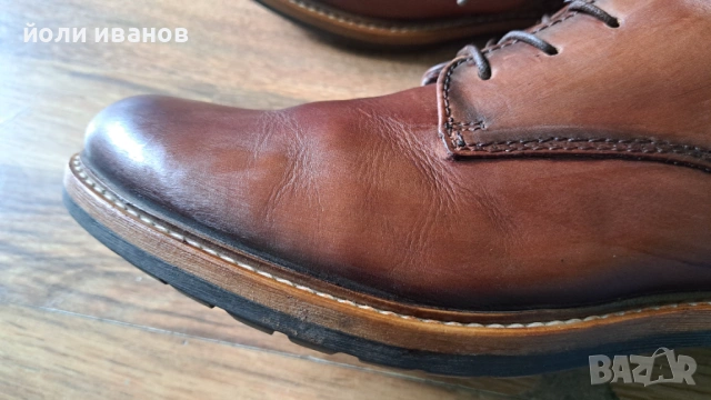 bugatti-кожени шити мъжки обуяки-43 номер, снимка 5 - Маратонки - 53693647