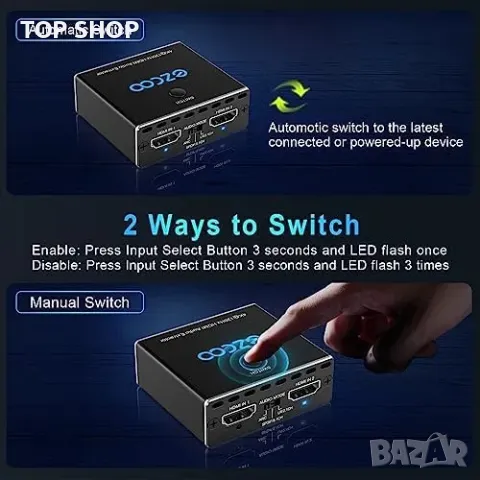 Превключвател за аудио екстрактор 2 в 1, снимка 7 - Друга електроника - 48776958