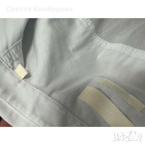 Мъжка риза DIESEL размер M бяла, снимка 4 - Ризи - 44589650