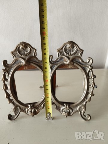 двойна рамка за снимка в бароков стил, снимка 2 - Други ценни предмети - 41565992