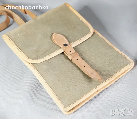 Стара Военна Текстилна чанта за секретни документи и карти, снимка 3 - Други ценни предмети - 47292572